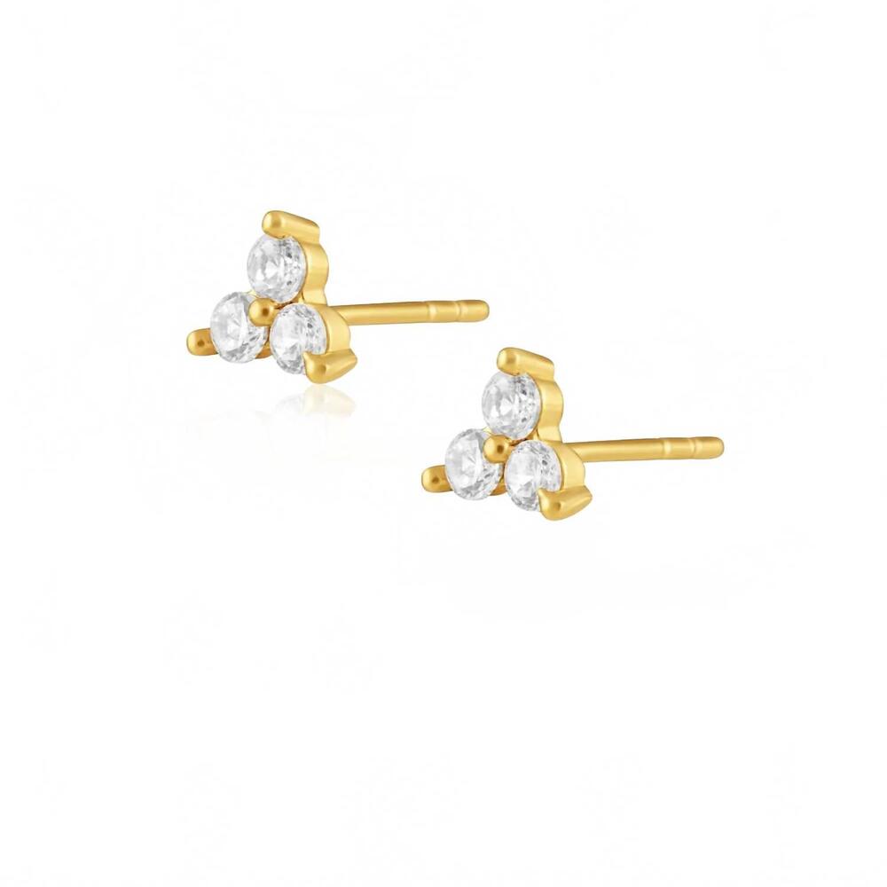 NEW SAHIRA women's kira studs in gold